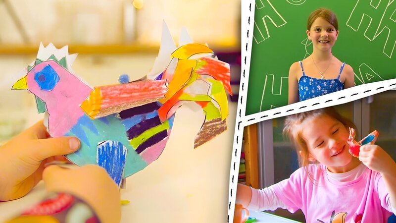 Hühner sind lustig! Kinder machen Witze und basteln Hühner. – Bild: KiKA/​Motion Works GmbH