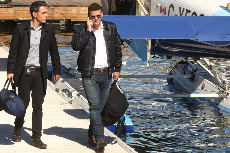 James Aubrey (John Boyd, l.); Seeley Booth (David Boreanaz, r,) – Bild: Fox and its related entities