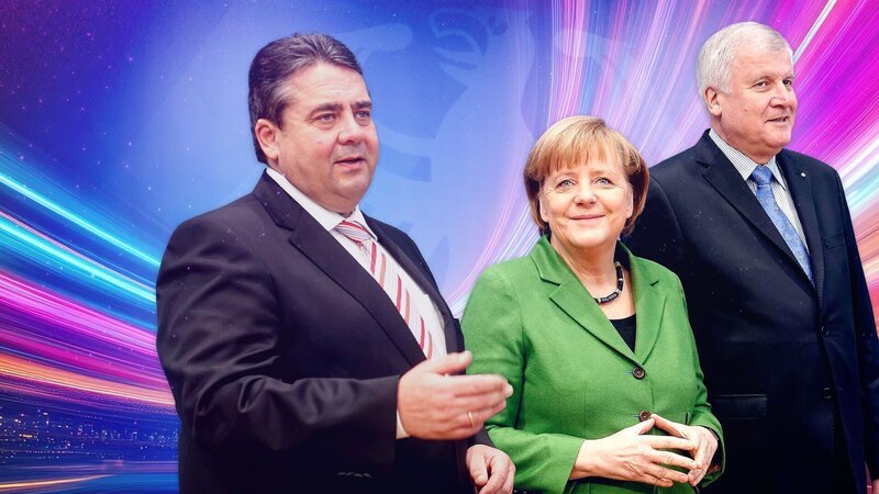 Die GroKo kommt – und wird zum Wort des Jahres, die neu gegründete AfD verpasst nur knapp den Einzug in den Bundestag und Helene Fischer verhilft dem deutschen Schlager zum Comeback. – Bild: ZDF/​picture alliance /​ dpa | Bernd von Jutrczenka