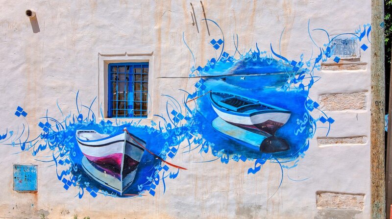 „Djerbahood“ war ein Kunstprojekt in Erriadh auf der Insel Djerba. – Bild: NDR/​Vincent Productions GmbH/​Bea /​ ZDF