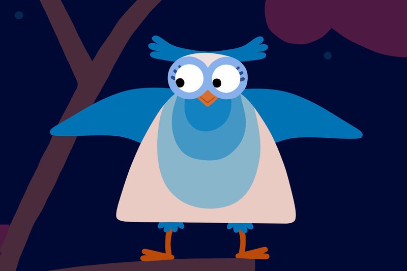Guetnachtgschichtli. Animanimals - D Üüle. Staffel 2. Folge 19. Mutter Eule weiss nicht mehr, wo ihr der Kopf steht. – Bild: SRF/Meta Media Entertainment Guetnachtgschichtli. Animanimals - D Üüle. Staffel 2. Folge 19. Mutter Eule weiss nicht mehr, wo ihr der Kopf steht. – Bild: SRF/Meta Media Entertainment