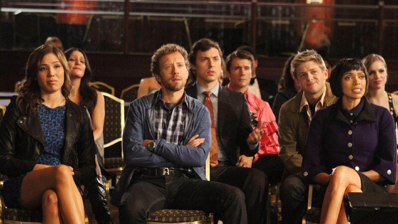 (v.li.): Angela (Michaela Conlin), Hodgins (T. J. Thyne), Sweets (John Francis Daley), Wendell (Michael Terry) und Cam (Tamara Taylor) – Bild: RTL /​ FOX