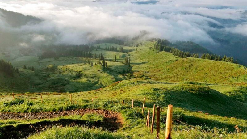 Morgenstimmung auf dem Riedberger Horn. – Bild: ZDF und SR/​Julia Leiendecker