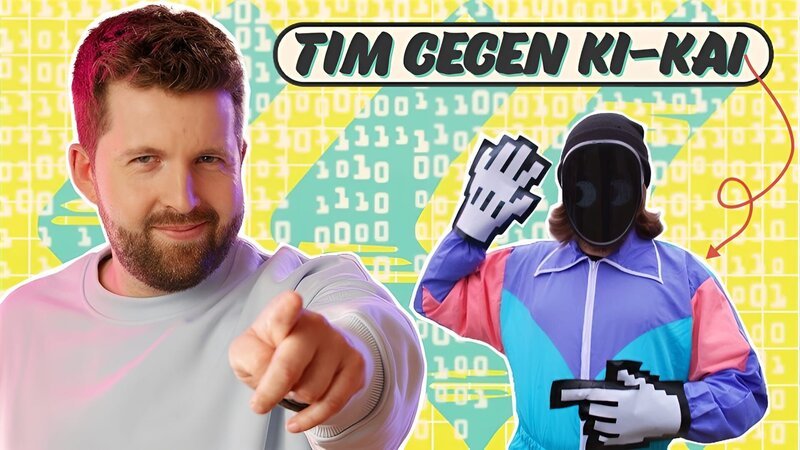 Wer gewinnt: Tim oder die KI? – Bild: KiKA