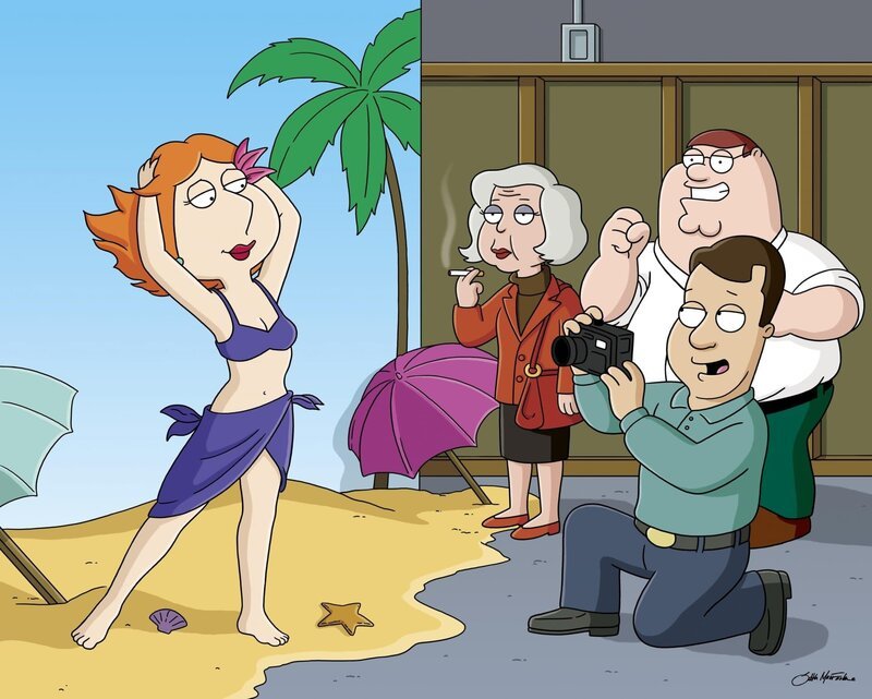 (v.l.n.r.) Lois Griffin; Karin Parotta; Peter Griffin – Bild: Fox and its related entities