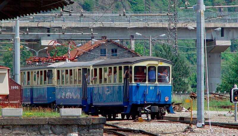 Centovallibahn in Domodossola. – Bild: SWR/​Traudel Ungewitter