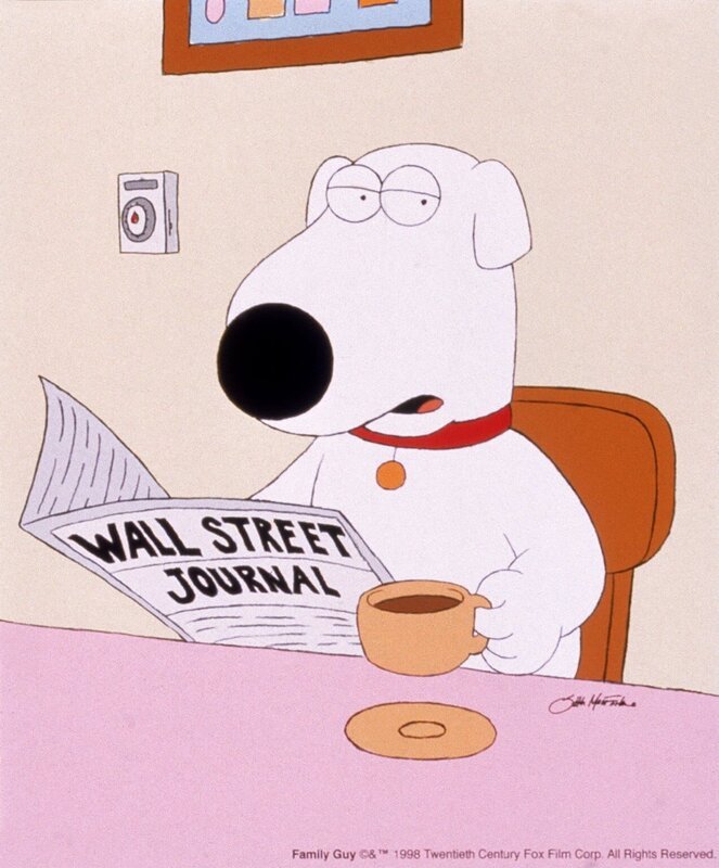 (4. Staffel) – Brian, der Hund: Er ist unbestritten das eloquenteste Mitglied des Griffin-Haushaltes und der einzige, der im täglichen Durcheinander einen klaren Kopf behält. – Bild: TM + 20th Century Fox Film Corporation