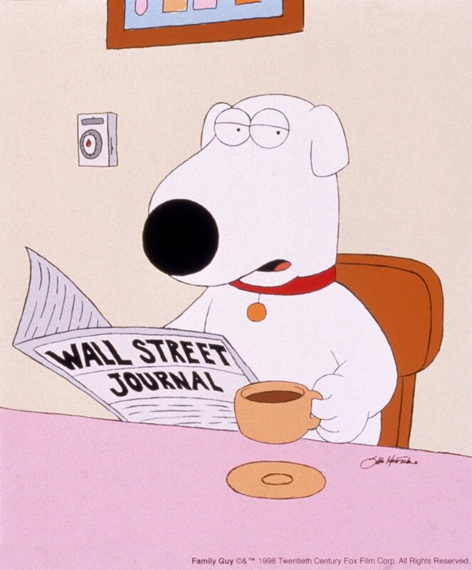 (4. Staffel) – Brian, der Hund: Er ist unbestritten das eloquenteste Mitglied des Griffin-Haushaltes und der einzige, der im täglichen Durcheinander einen klaren Kopf behält. – Bild: TM + 20th Century Fox Film Corporation