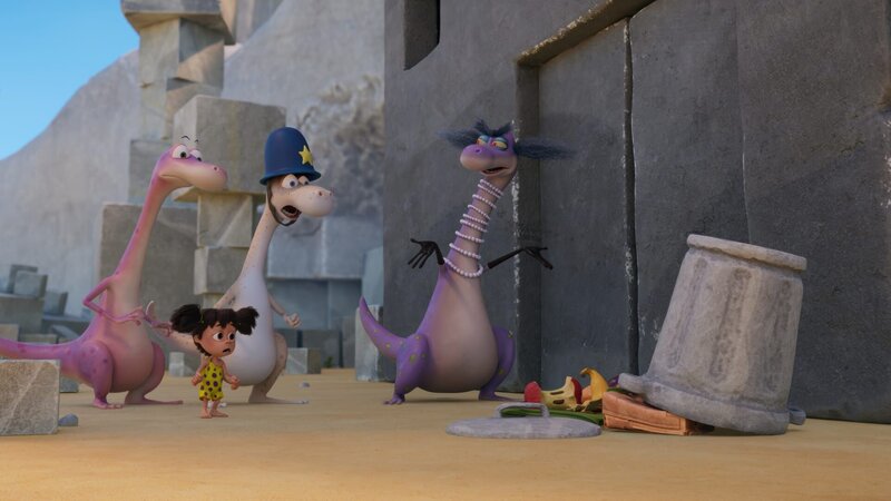 Sehr zum Leidwesen von Minus Drei und Lucy treibt das Müll-Phantom in Farnheim sein Unwesen. – Bild: ZDF/​M.A.R.K.13/​TRIKK17/​Fabrique d’image