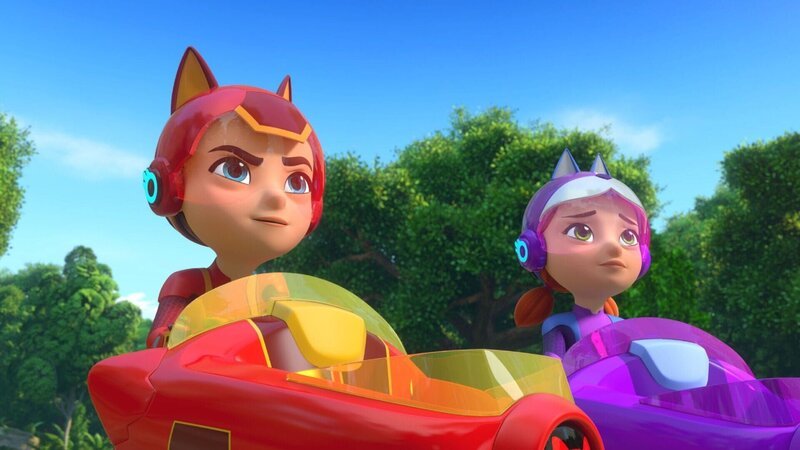 Matt (li.) und Emma wollen einen Ara befreien. – Bild: Die Ara-Rettung /​ © 2022 ALPHA /​ METHOD ANIMATION