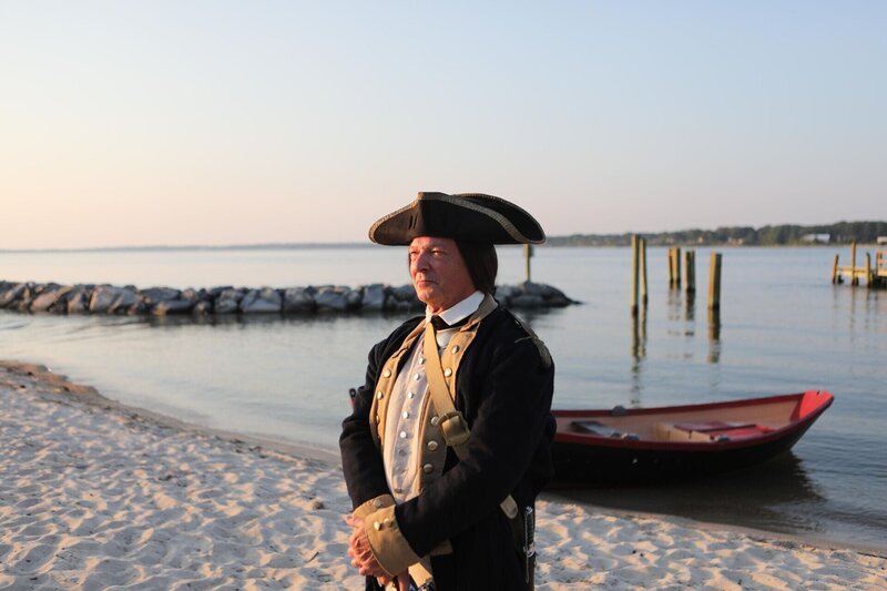 Schauspieler bei der dramatischen Rekonstruktion der Amerikanischen Revolution. (National Geographic/​Mark Molesworth) – Bild: 2020 NGC Network US, LLC. All rights reserved. Lizenzbild frei