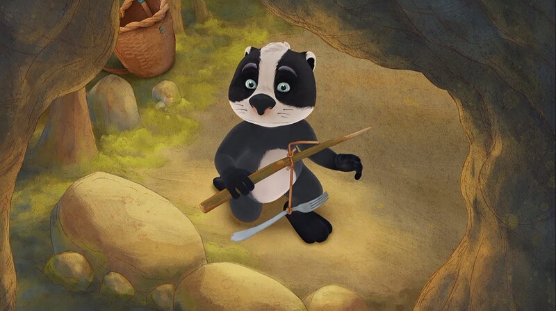 Luis will einfach nur in Ruhe basteln, aber die Geschwister haben ihn entdeckt. – Bild: WDR/​Mediatoon