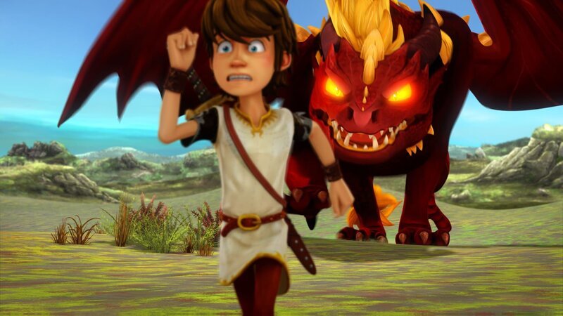 Der Drache gibt Arthur seine Klaue nicht freiwillig. – Bild: SWR/​Blue Spirit Productions/​TéléTOON+/​Canal+