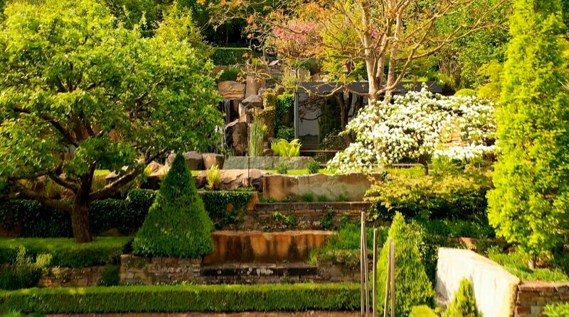 So hat der Handwerskkünstler Peter Berg seinen eigenen Garten angelegt. – Bild: SWR