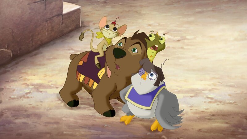 Die Wonderers lassen sich von Hreel nicht einschüchtern. – Bild: KI.KA/​Cross Media/​Beta/​Trickcompany