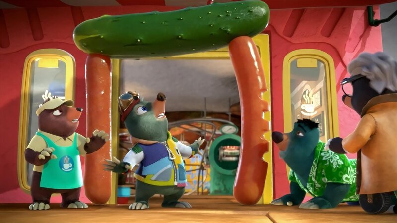 Die Einwohner von Maulwurfhausen sind sehr erfinderisch mit dem Müll aus der großen Oberwelt umgegangen. – Bild: ZDF/​2022 Jetpack Distribution Ltd/​ZDF Enterprises