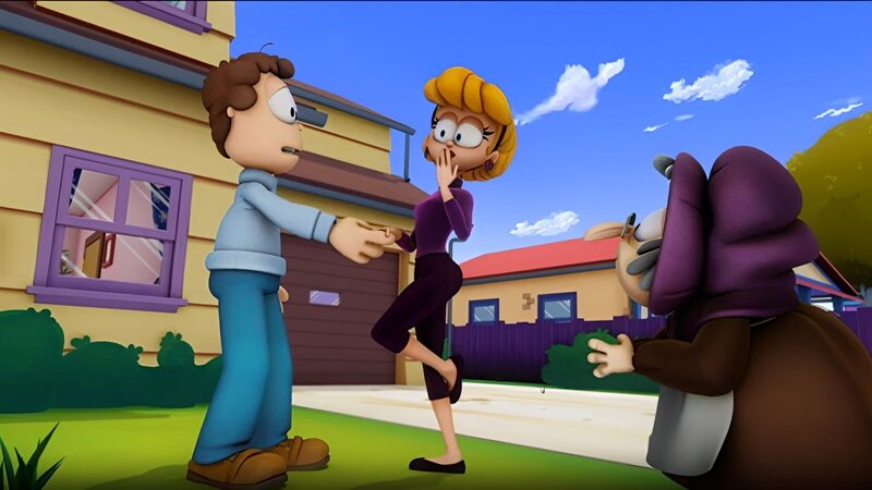 Die Nachwuchshexe Winona verliebt sich in Jon. – Bild: HR/​DARGAUD MEDIA