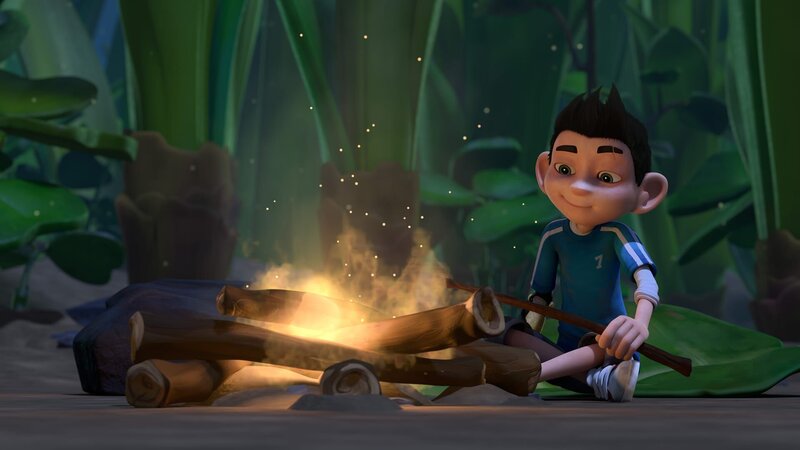 Zak macht ein Lagerfeuer. – Bild: KiKA/​One Animation PTE LTD.