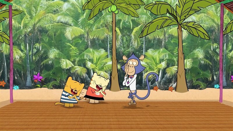 Ollie und Moon beim Yoga-Meister. – Bild: BR/​Cottonwood Media