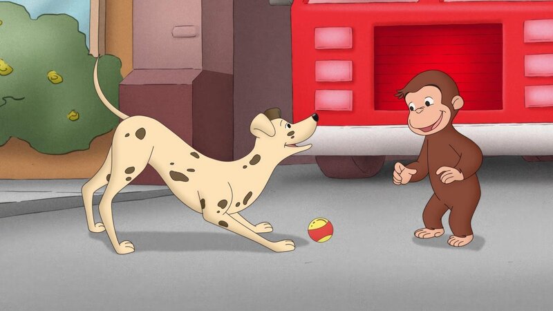 Picture shows on the right: Curious George. – Bild: ORF/​Universal