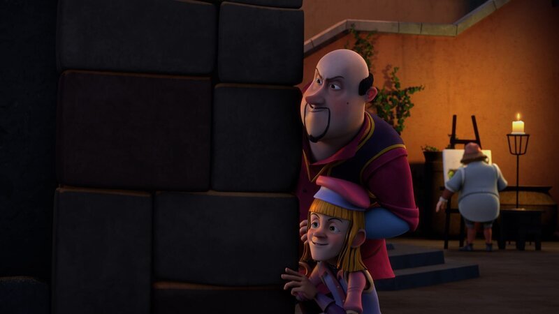 Vanni und Papa Ducchio folgen Leo heimlich. – Bild: hr/​2020 Grupo Alcuni
