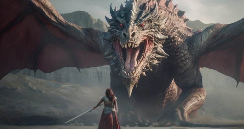 Drachen – faszinierende, gefährliche und geheimnisvolle Kreaturen, deren Legenden von Amerika über Europa bis nach Asien reichen. Doch was steckt hinter dem Mythos vom schuppigen Ungeheuer? – Bild: ZDF und Tobias Lenz, Autorenkombinat