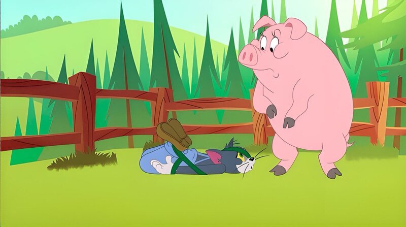 v.li.: Tom, Duke’s Pig – Bild: 2017 Warner Brothers