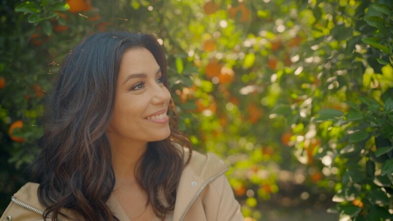 Eva Longoria spaziert durch den Orangengarten. – Bild: RTL /​ Cable News Network, Inc