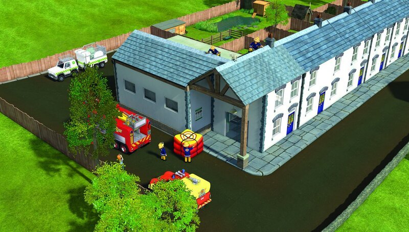 Arnold und Sam versuchen, Wollie vom Dach zu retten – Bild: KiKA/​Prism Art & Design Limited