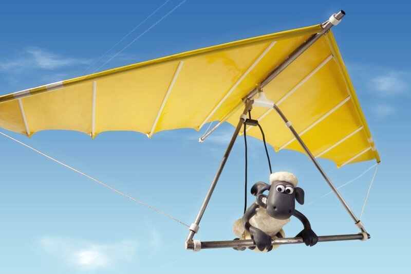 Ob das gut geht? Shaun hat ein neues Verkehrsmittel. – Bild: Aardman Animations Ltd./​BR/​WDR