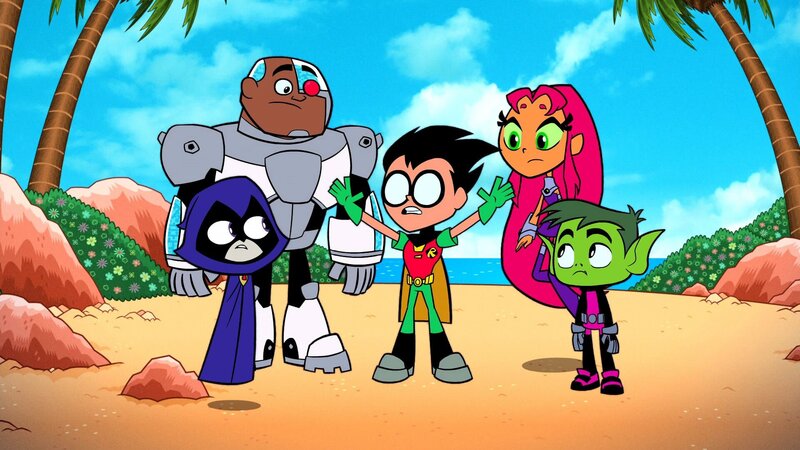 v.li.: Raven, Cyborg, Robin, Starfire, Beast Boy – Bild: Cartoon Network