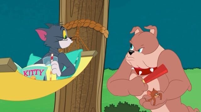 v.li.: Tom, Spike, Jerry – Bild: 2017 Warner Brothers