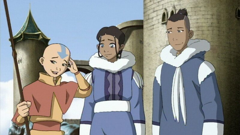 L-R: Aang, Katara, Sokka – Bild: Nicktoons UK L-R: Aang, Katara, Sokka – Bild: Nicktoons UK