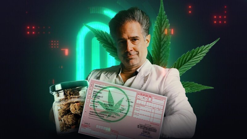 Online-Portale wie „Dr. Ansay“ versprechen Cannabis auf Rezept für jedermann – und umschiffen den von der Politik vorgesehenen Weg der Legalisierung. – Bild: ZDF