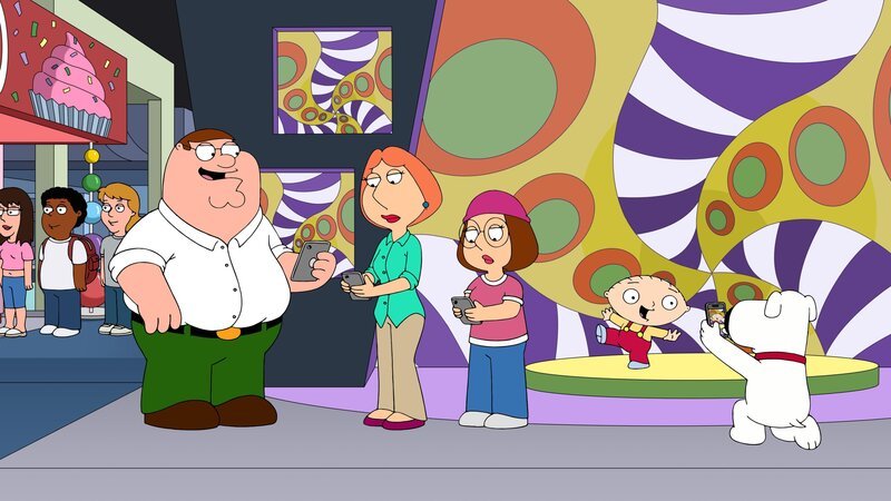 (v.l.n.r.) Peter Griffin; Lois Griffin; Meg Griffin; Stewie Griffin; Brian Griffin – Bild: Fox and its related entities. All rights reserved.