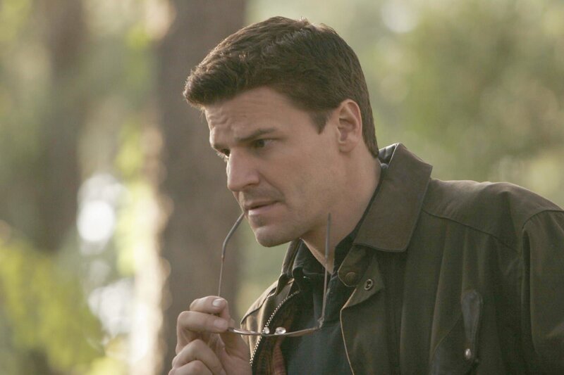 Booth (David Boreanaz) reist in Begleitung von Brennan in die Berge. Das FBI wurde eingeschaltet, weil hier ein Bär gefunden wurde, in dessen Magen sich eine menschliche Hand befand … – Bild: FOX BROADCASTING COMPANY /​ Isabella Vosmikova