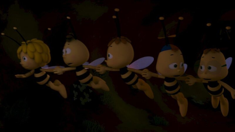 Nur Maja kann sich im Dunkeln orientieren. – Bild: ZDF/​Studio100 Animation