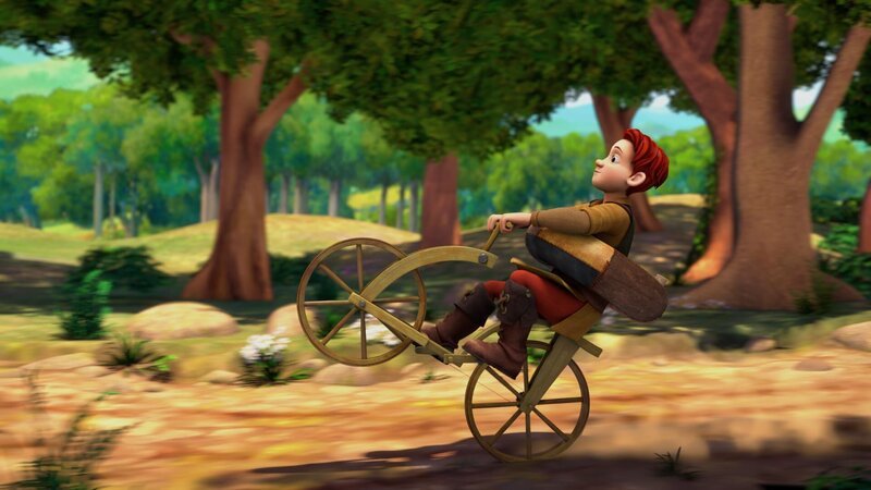 Lollo fährt erstmals Fahrrad. – Bild: hr/​Grupo Alcuni /​ KiKA
