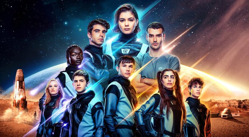 Acht jugendliche Astronaut:innen bereiten sich auf die entscheidende Rettungsmission zum Mars vor. – Bild: NDR/​Sklan&Ka