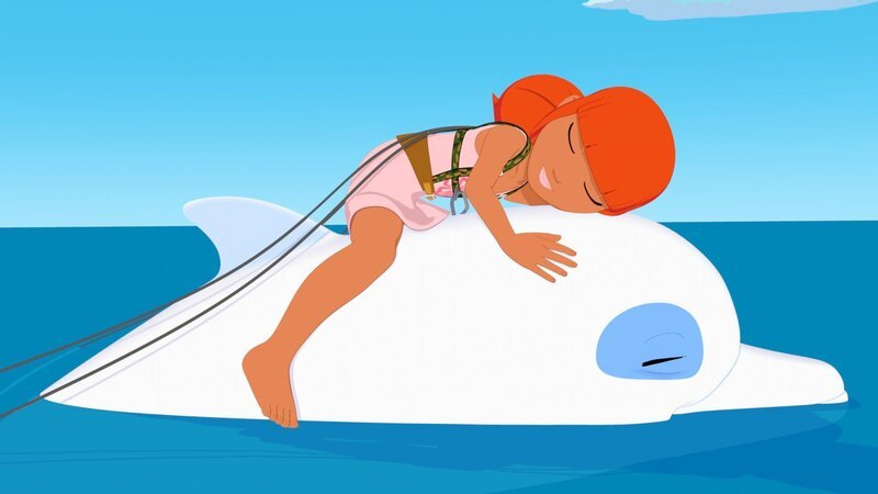 Zoom hat Marina gerettet. Sie wäre beinahe davon gesegelt. – Bild: ZDF/​Media Valley/​Marzipan Films/​TF1/​Gaumont Animation