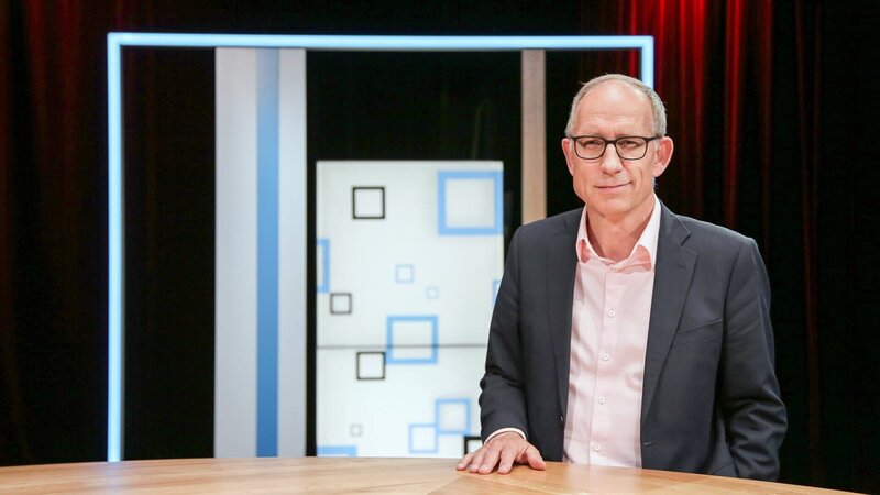 SonntagsZeitung Standpunkte Moderator Reto Brennwald  Copyright: SRF/​PTV – Bild:  SRF/​PTV