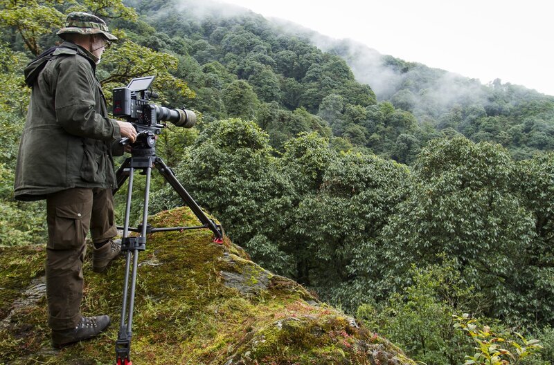 Für Axel Gebauer waren die Dreharbeiten im Himalaya für den Roten-Panda-Film ein langgehegter Wunsch. – Bild: BR/NDR/Matthias Werner Für Axel Gebauer waren die Dreharbeiten im Himalaya für den Roten-Panda-Film ein langgehegter Wunsch. – Bild: BR/NDR/Matthias Werner