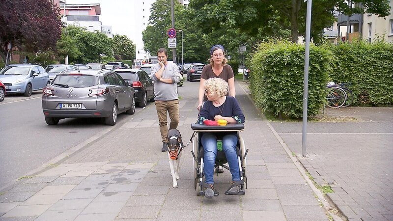 V.l.: Martin Rütter, Corinna und Anama (vorne) – Bild: RTL /​ Mina Tv