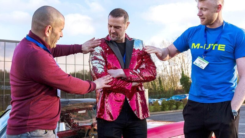 V.l.: Chris Harris, Paddy McGuinness, Freddie Flintoff Die Verwendung des sendungsbezogenen Materials ist nur mit dem Hinweis und Verlinkung auf TVNOW gestattet. – Bild: TVNOW /​ BBC Studios