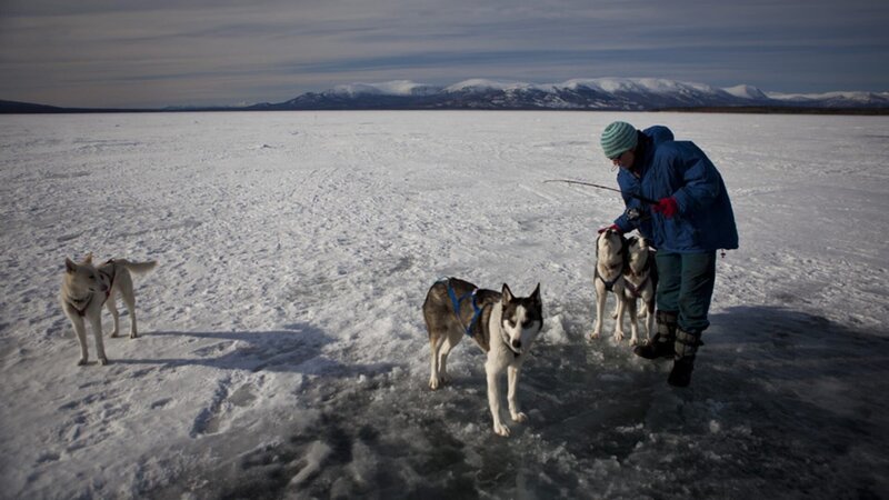Eisfischen im Kluane Nationalpark. – Bild: ZDF und Jochen Schliessler.