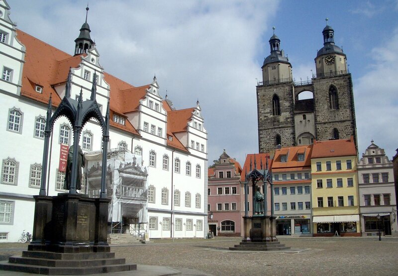 Der Marktplatz in Wittenberg. – Bild: MDR