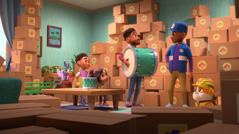 Lucas (l.), Lily (2.v.l.), Rubble (r.) – Bild: Paramount