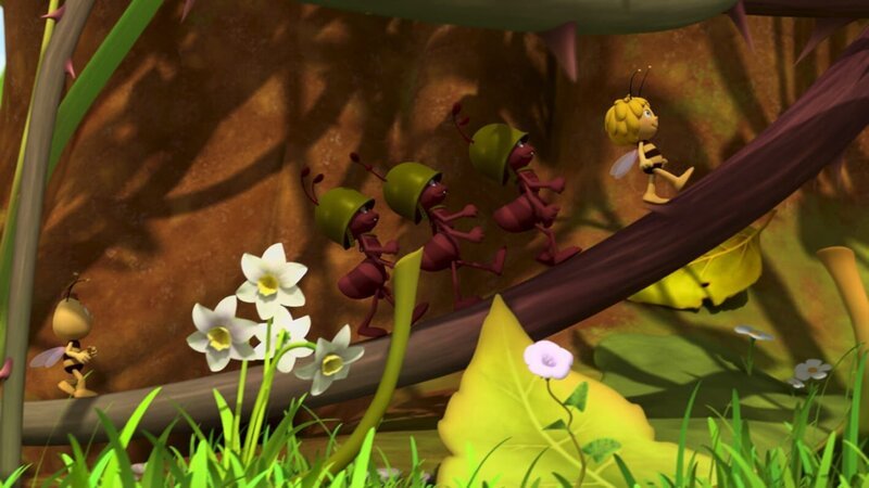 Maja darf die Ameisentruppe anführen. – Bild: ZDF/​Studio100 Animation