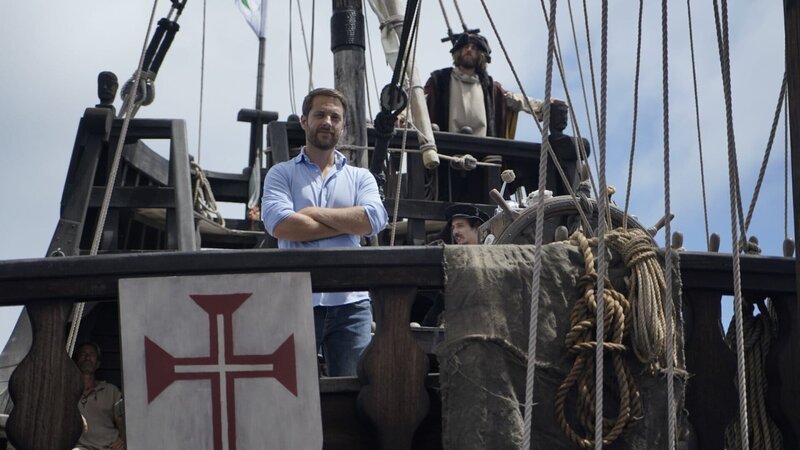 Mirko Drotschmann an Bord der „Santa Maria“. – Bild: ZDF