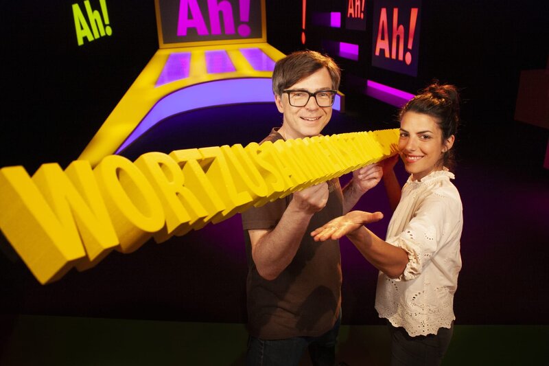 Ralph und Clarissa beschäftigen sich dieses Mal mit dem Thema „Wortzusammensetzungswunderwelt“ – Bild: WDR/​Thorsten Schneider